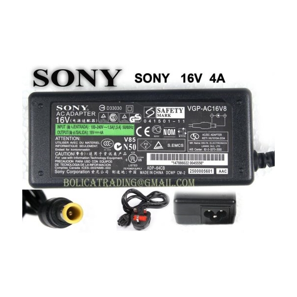 Sạc laptop Sony Vaio 16V-4A – OEM