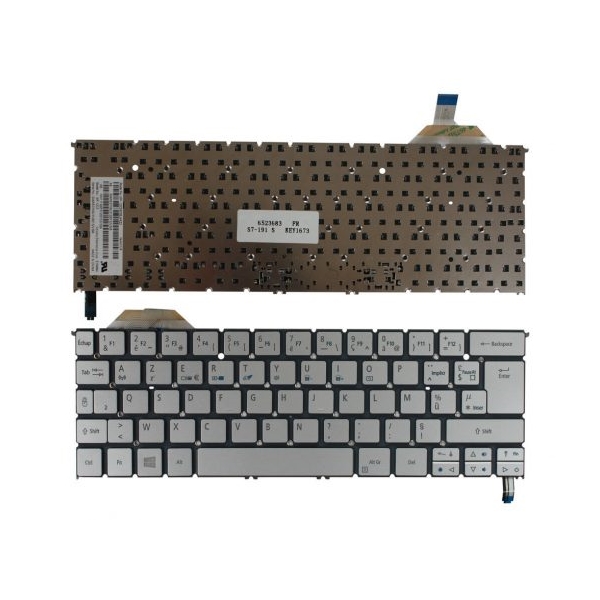 Bàn phím laptop Acer Aspire S7 S7-191, S7-192 – S7-191 (CÁP PHỤ NẰM DƯỚI NÚT DEL)