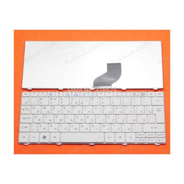Bàn phím laptop Acer Aspire One 521 522 532 533 D255 D257 D260 D270 D532 N57 NAV50 NAV51 NAV70 PAV70 ZE6 ZE7 – D255/532 TRẮNG